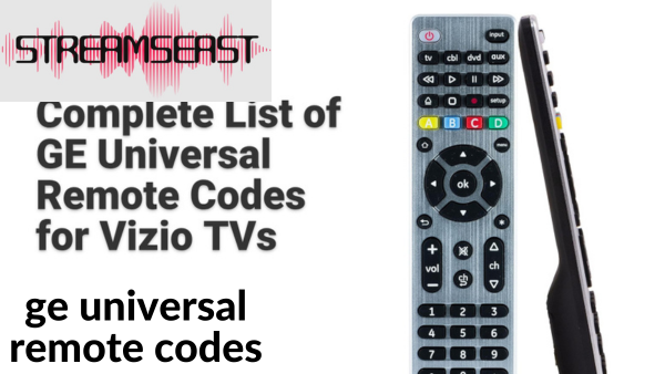 ge universal remote codes