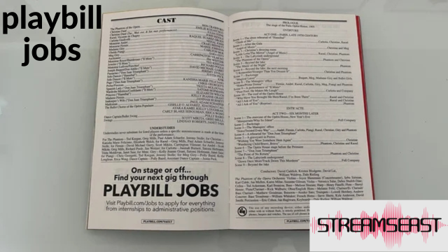 playbill jobs