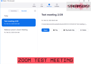 zoom test meeting